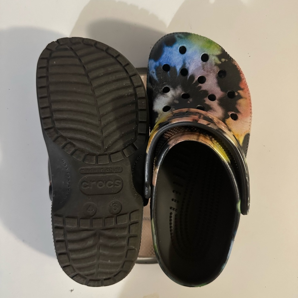 Tye Dye crocs